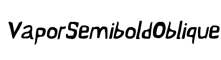 Vapor Semibold Oblique  नि: शुल्क फ़ॉन्ट्स डाउनलोड