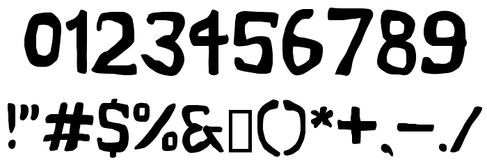 Vapor Semibold Font OTHER CHARS