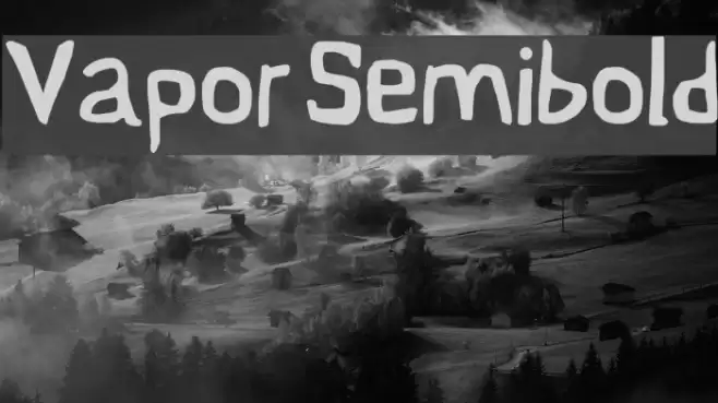 Vapor Semibold フォント examples