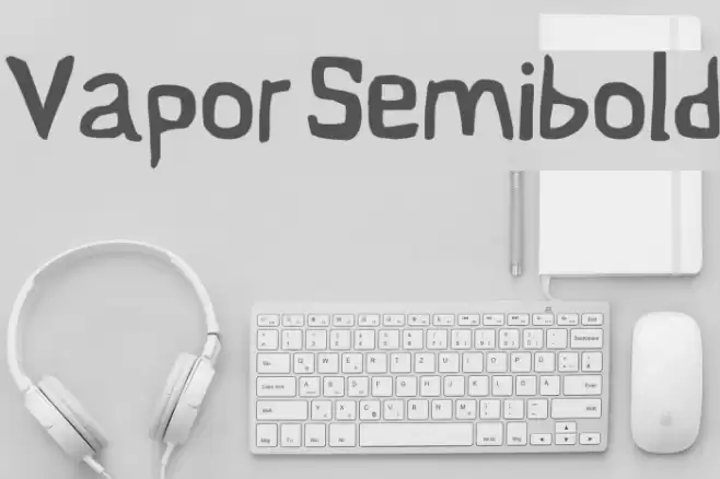 Vapor Semibold フォント examples
