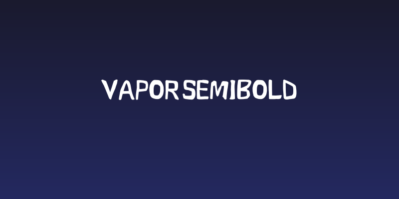 Vapor Semibold Social Header