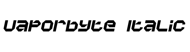 Vaporbyte Italic  baixar fontes gratis