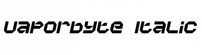Vaporbyte Italic  Fuentes Gratis Descargar