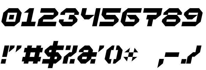 Vaporbyte Italic フォント その他の文字