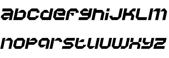 Vaporbyte Italic フォント 小文字