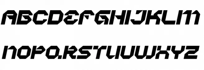 Vaporbyte Phat Italic Polices MAJUSCULES