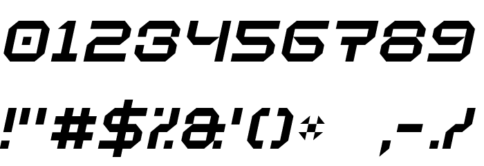 Vaporbyte Slim Italic Font OTHER CHARS