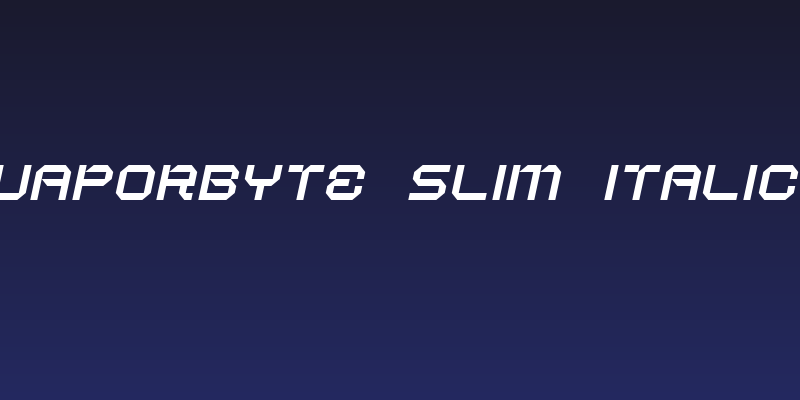 Vaporbyte Slim Italic Social Header