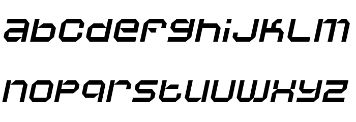 Vaporbyte Slim Italic Font LOWERCASE