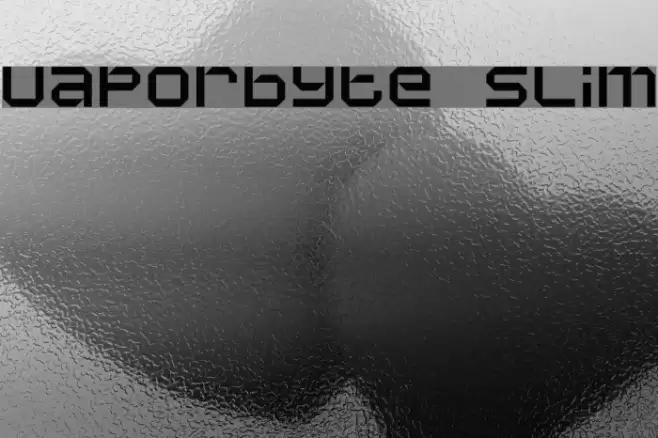 Vaporbyte Slim Font examples