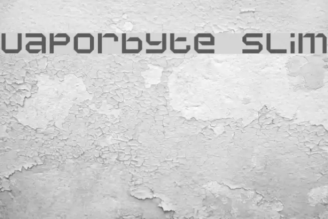 Vaporbyte Slim Font examples