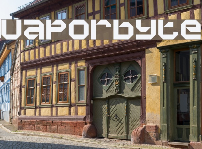 Vaporbyte Font examples