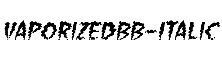 VaporizedBB-Italic  Fuentes Gratis Descargar