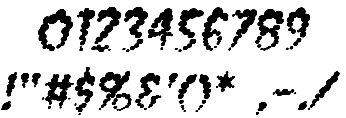VaporizedBB-Italic Font OTHER CHARS