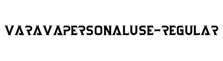 VaravaPersonalUse-Regular  免费字体下载