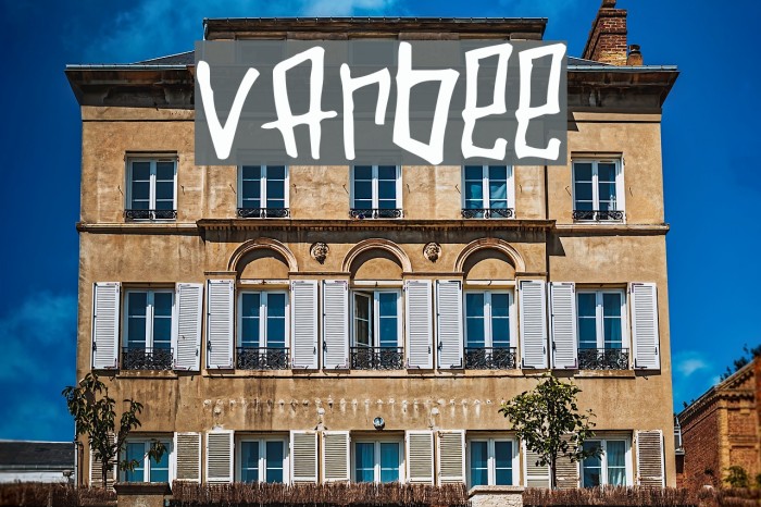 Varbee Font examples