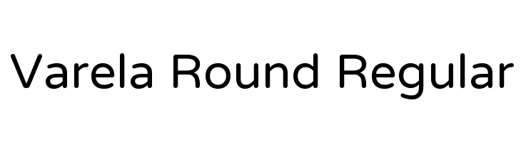 Varela Round Regular Font