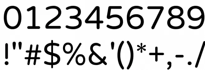Varela Round Regular Font OTHER CHARS