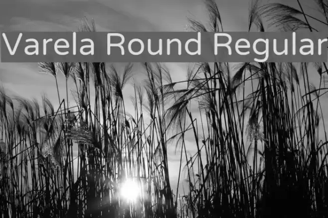 Varela Round Regular Font examples