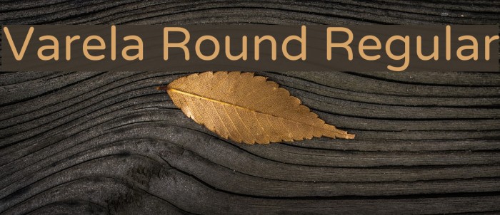 Varela Round Regular Font examples