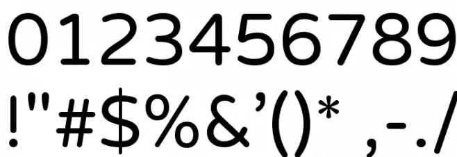 Varela Round Font OTHER CHARS
