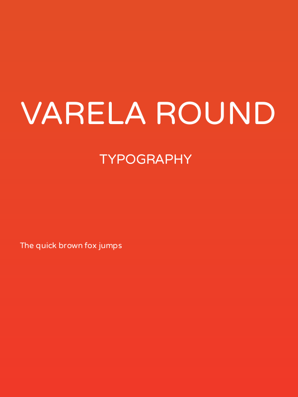 Varela Round Poster