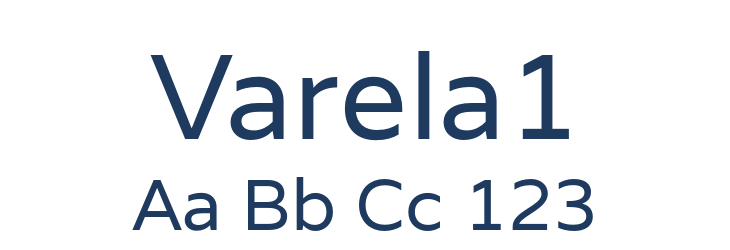 Varela1 Font Preview
