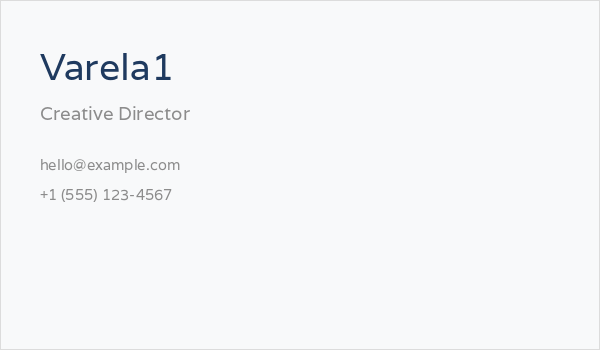 Varela1 Business Card