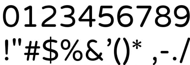VarelaRound フォント その他の文字
