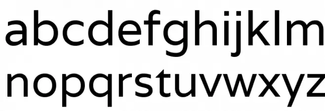 Varela 字体 小写
