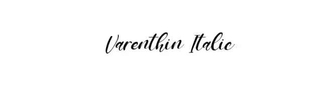 Varenthin Italic  baixar fontes gratis