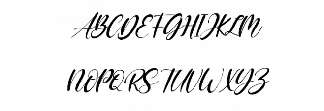 Varenthin Italic 字体 大写