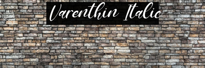 Varenthin Italic Example 2