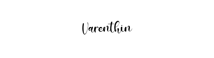 Varenthin  Frei Schriftart Herunterladen