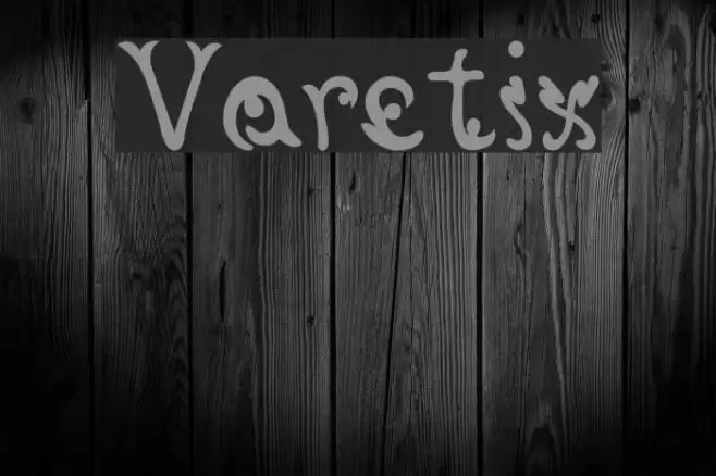 Varetix Font examples