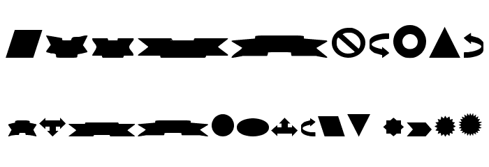 VariShapes Solid Font OTHER CHARS