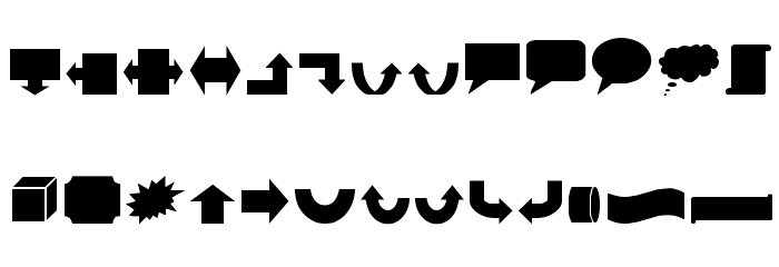 VariShapes Solid Font LOWERCASE