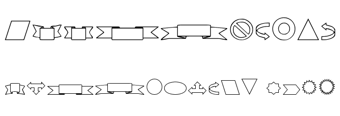 VariShapes Font OTHER CHARS