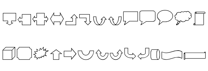 VariShapes Font LOWERCASE