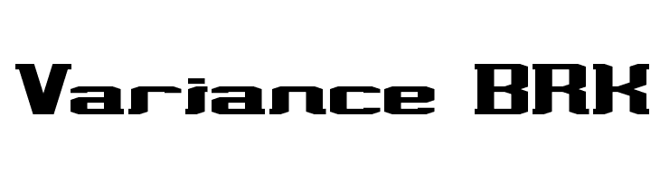 Variance BRK  les polices de caractères gratuit tlcharger