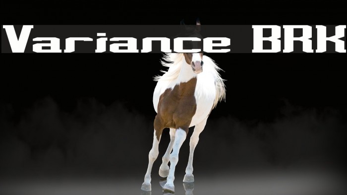 Variance BRK Font examples