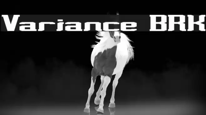 Variance BRK Schriftart examples