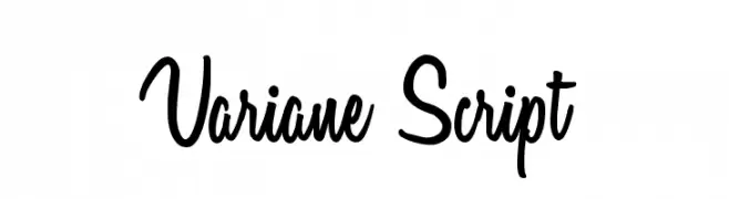 Variane Script  免费字体下载