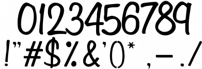 Variane Script Font OTHER CHARS