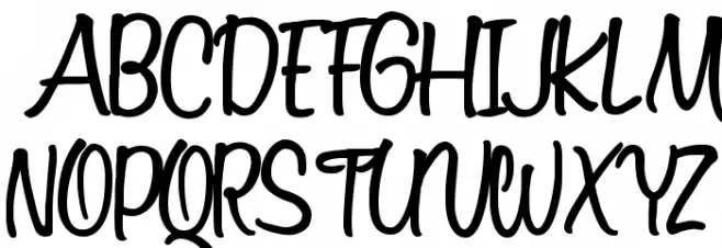 Variane Script Font UPPERCASE