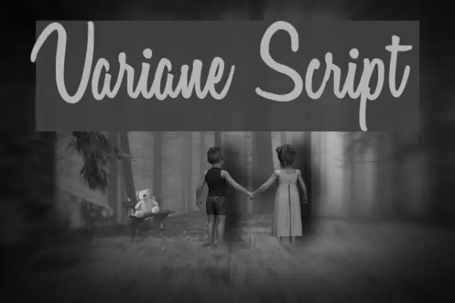 Variane Script Font examples