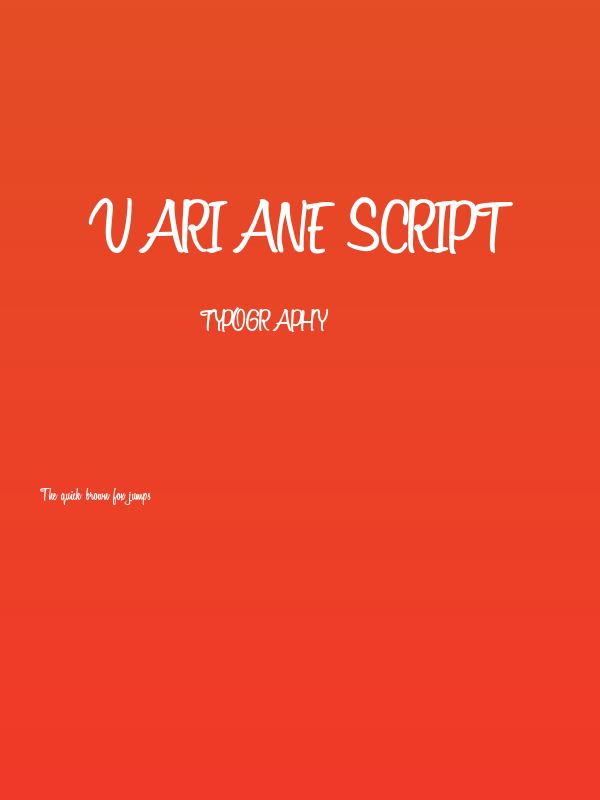 Variane Script Poster