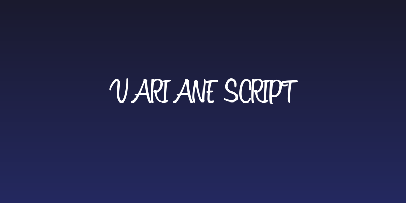 Variane Script Social Header