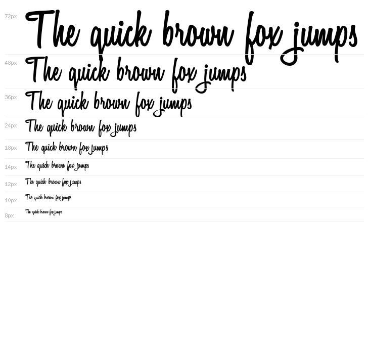 Variane Script Waterfall