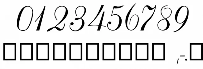 VarianteInitials Font OTHER CHARS